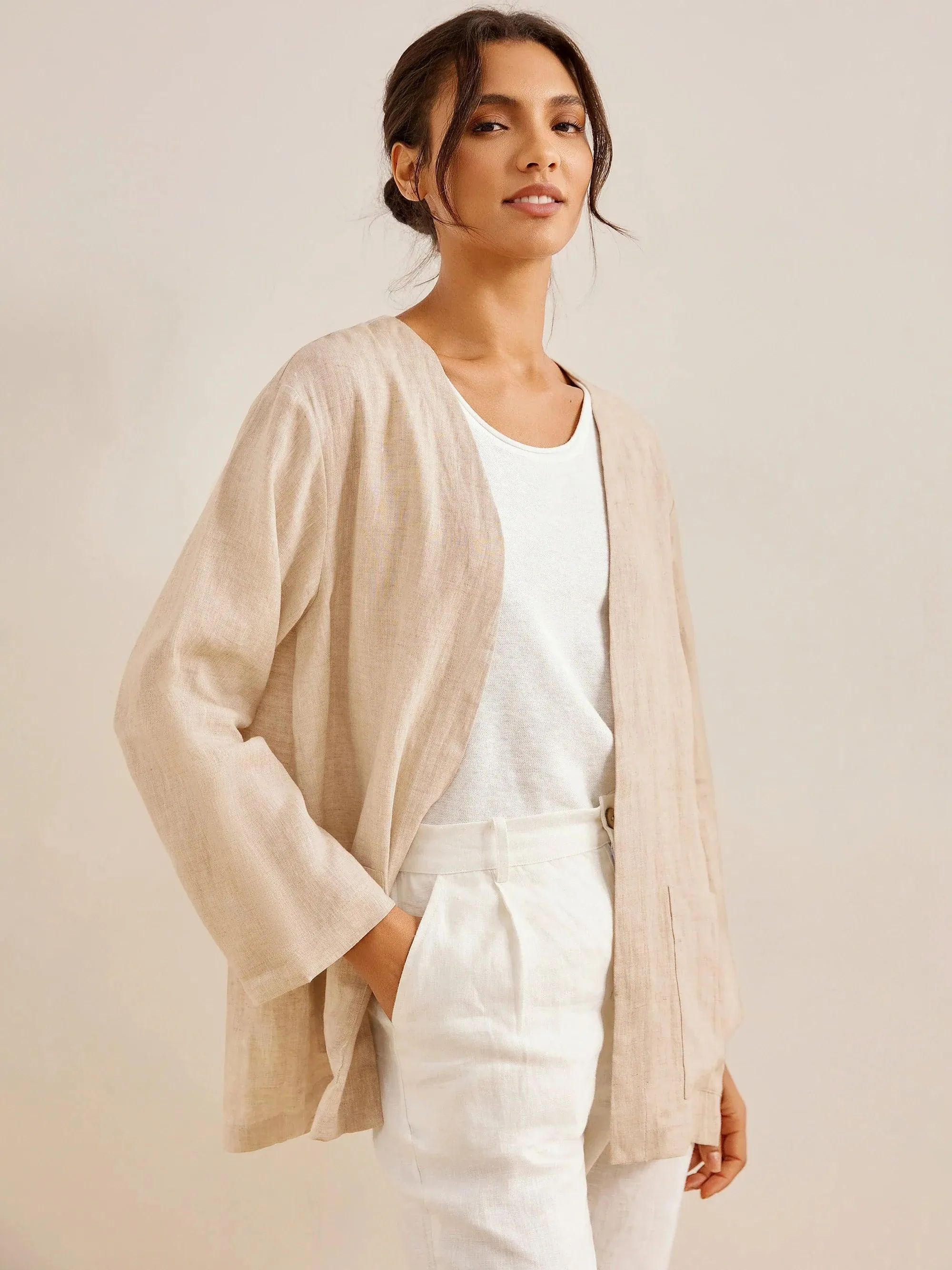 100% Linen Kimono Blazer GREER