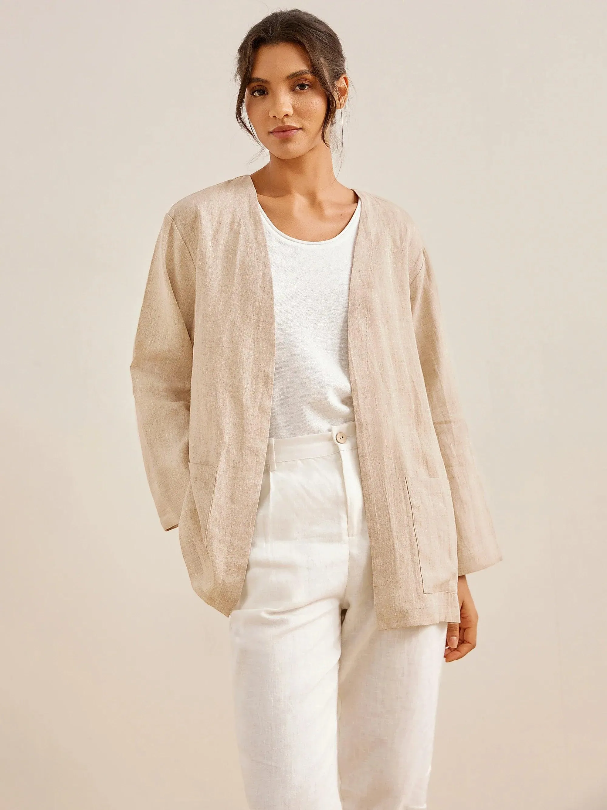 100% Linen Kimono Blazer GREER