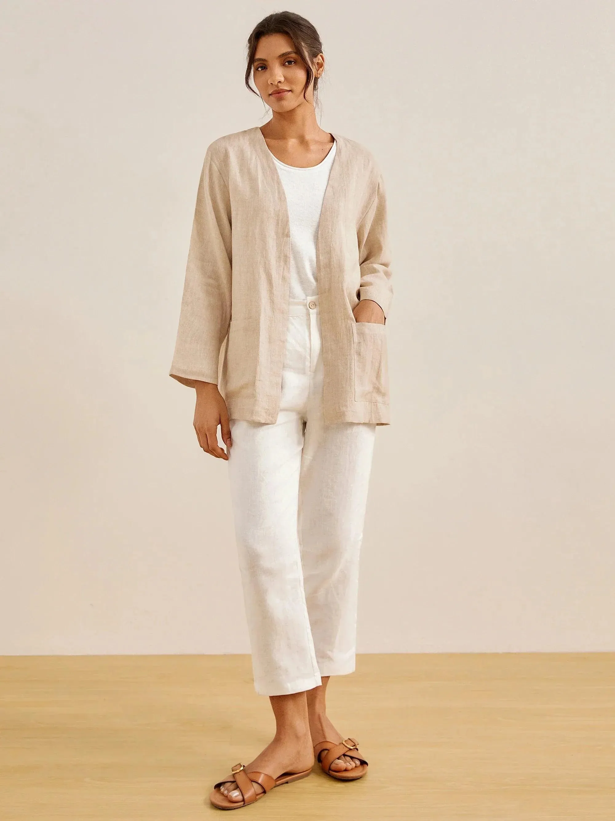 100% Linen Kimono Blazer GREER