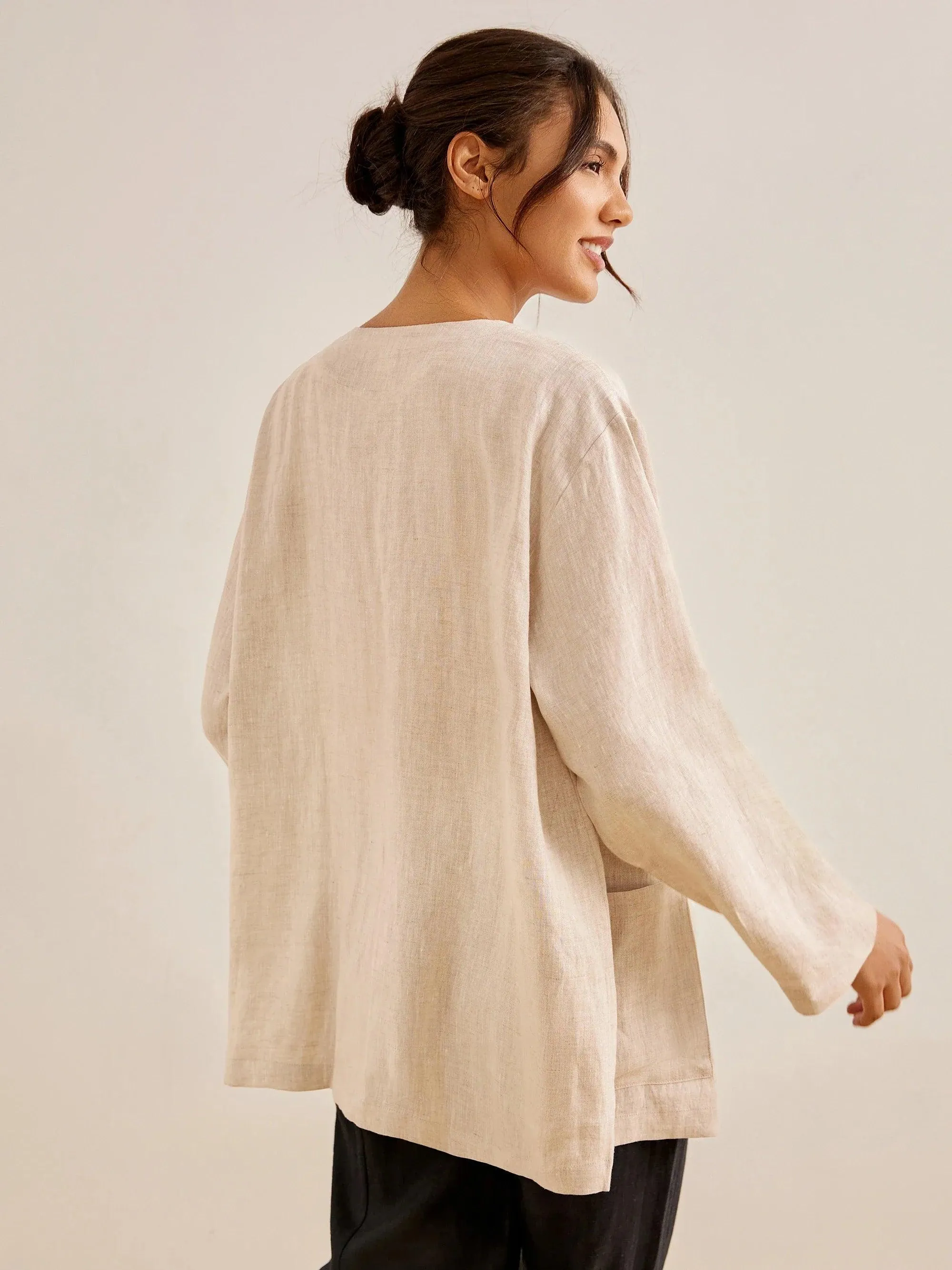 100% Linen Kimono Blazer GREER