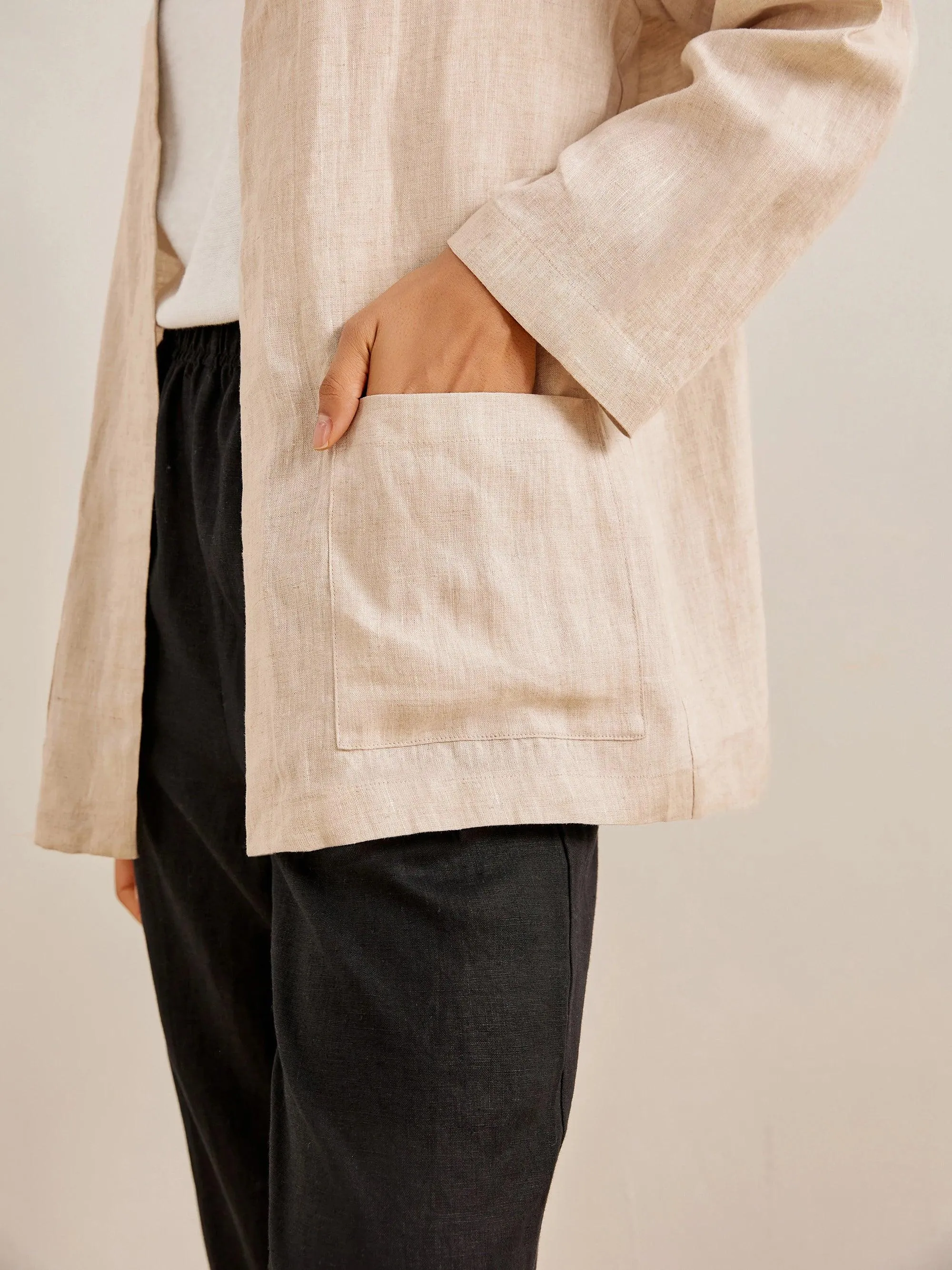 100% Linen Kimono Blazer GREER