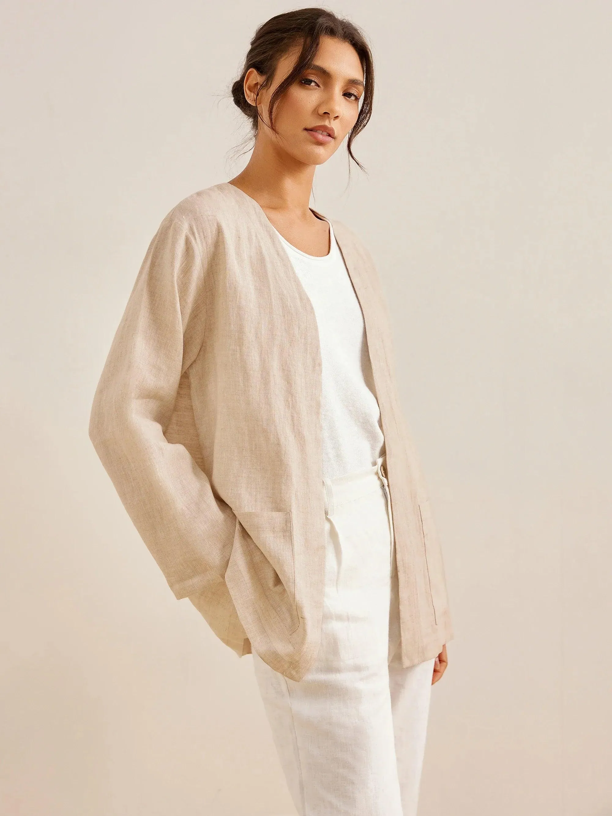 100% Linen Kimono Blazer GREER