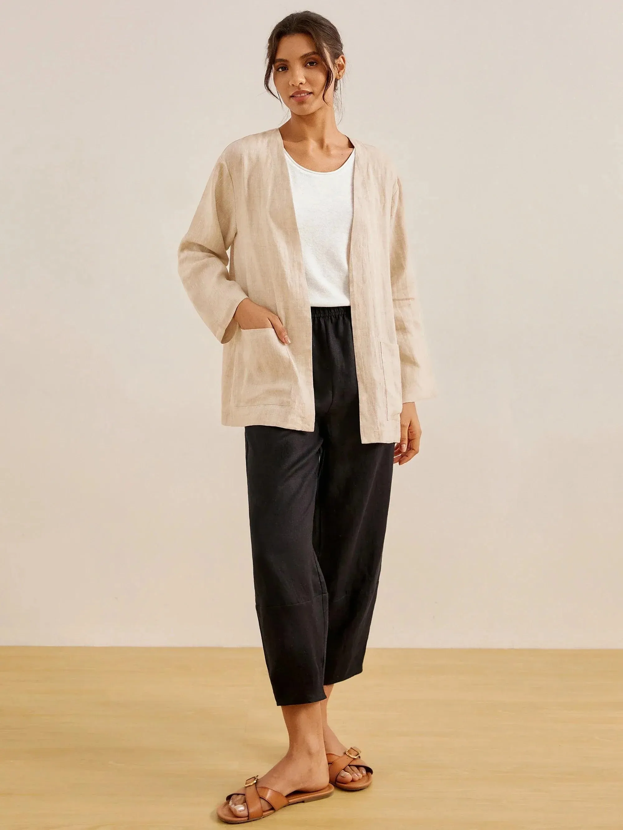 100% Linen Kimono Blazer GREER