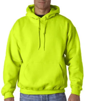 12500 Gildan Adult Gildan DryBlendHooded Sweatshirt Safety Green (50/50)