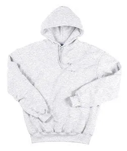 1254 Badger Adult Blended Hooded Sweatshirt Ash Light
