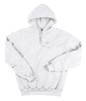 1254 Badger Adult Blended Hooded Sweatshirt Ash Light