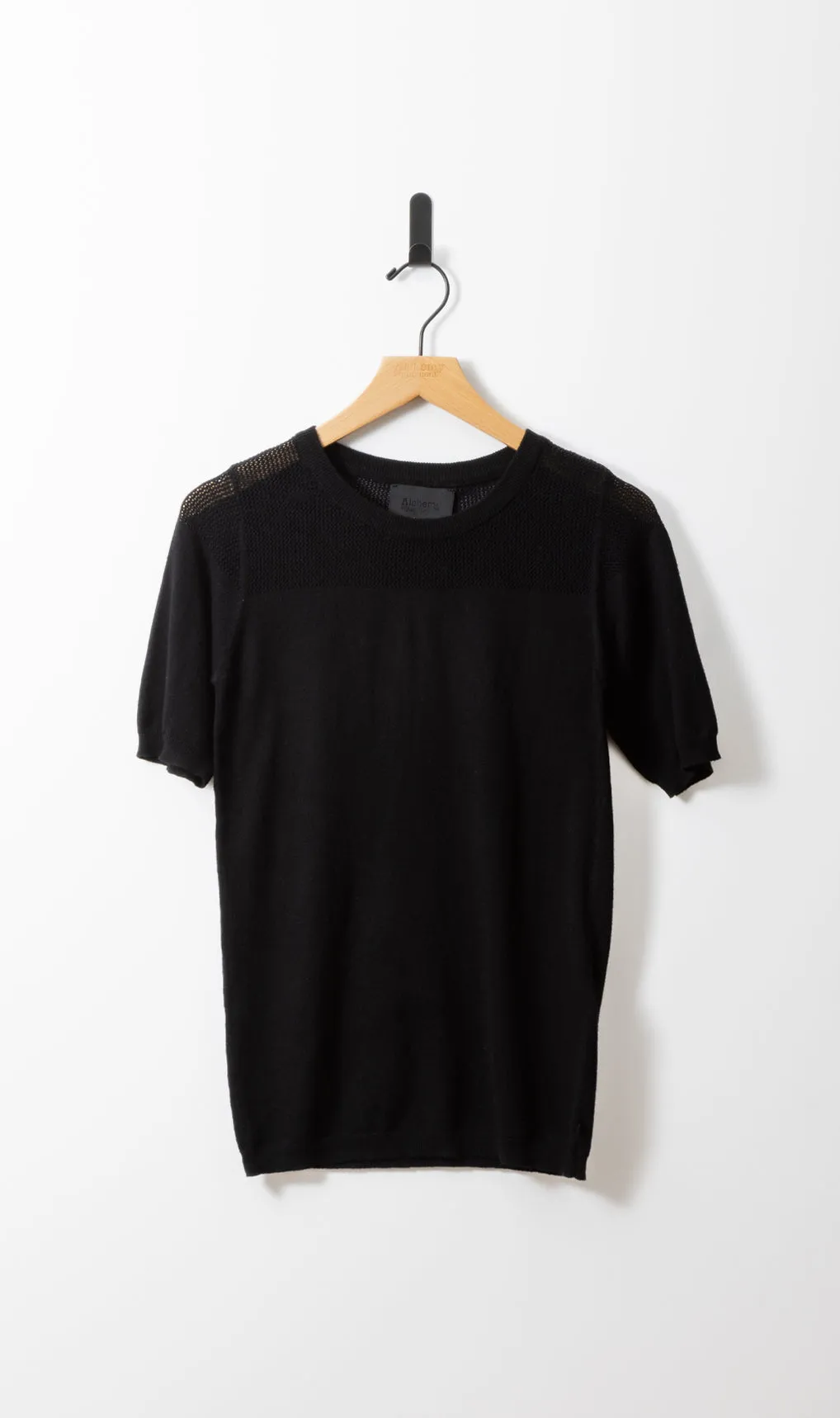14GG COTTON SILK MESH KNIT TEE