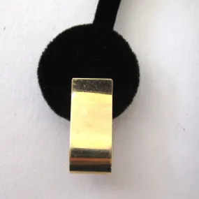 14K Gold Scrolled Pierced Earrings