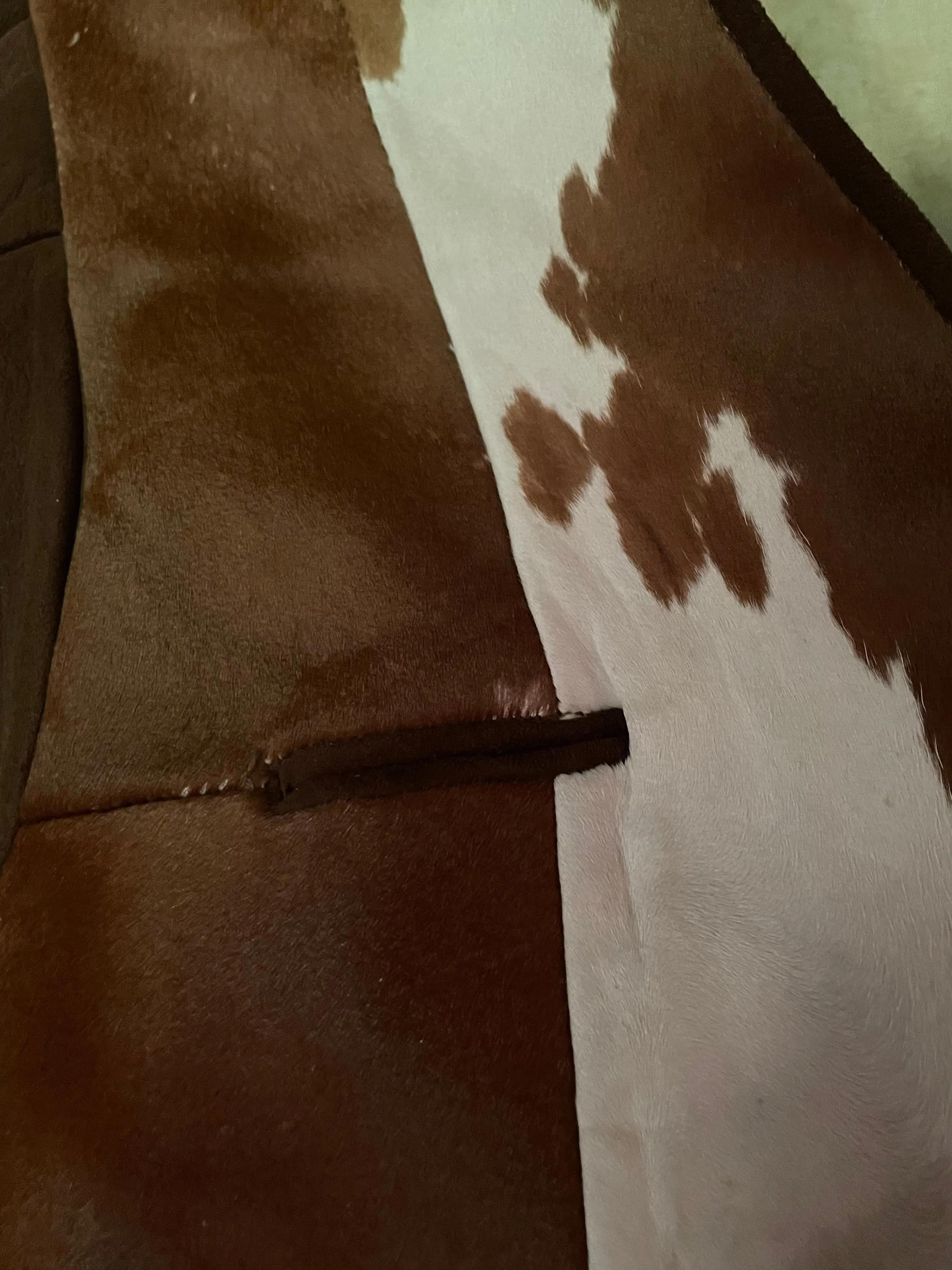 1930s Two Tone Cowhide Cropped Jacket