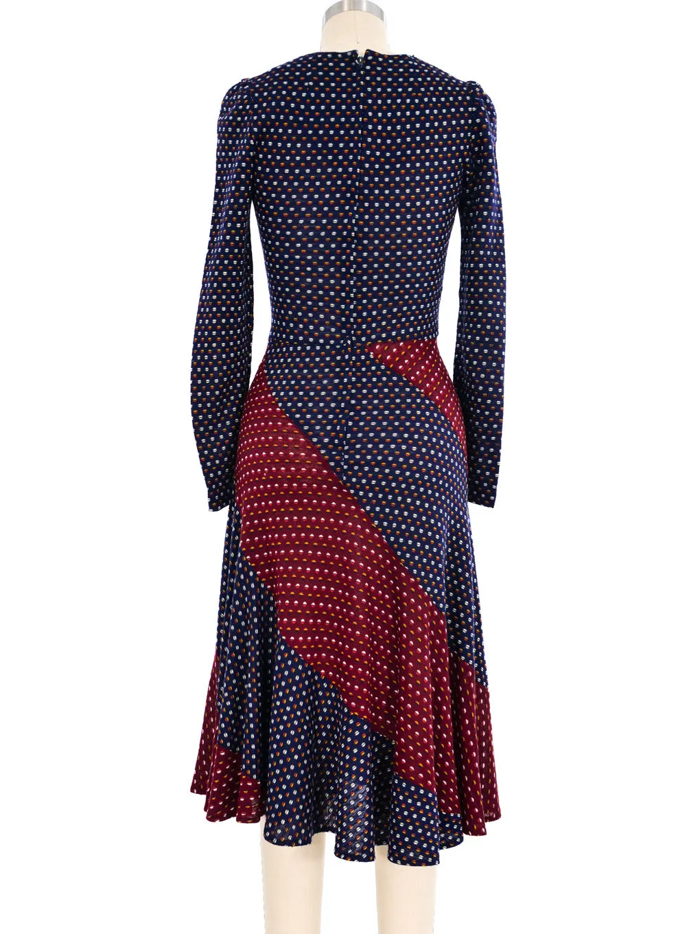 1970's Patchwork Knit Dress