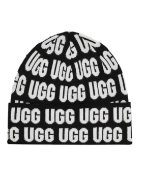 21685 Black Men's UGG Logo Beanie