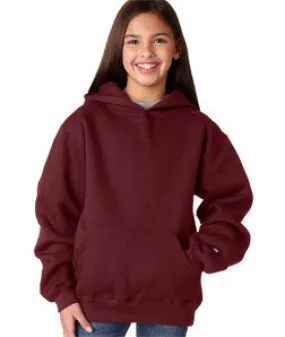 2254 Badger Youth Hooded Sweatshirt Maroon