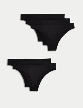 5pk No VPL Cotton Modal Brazilian Knickers