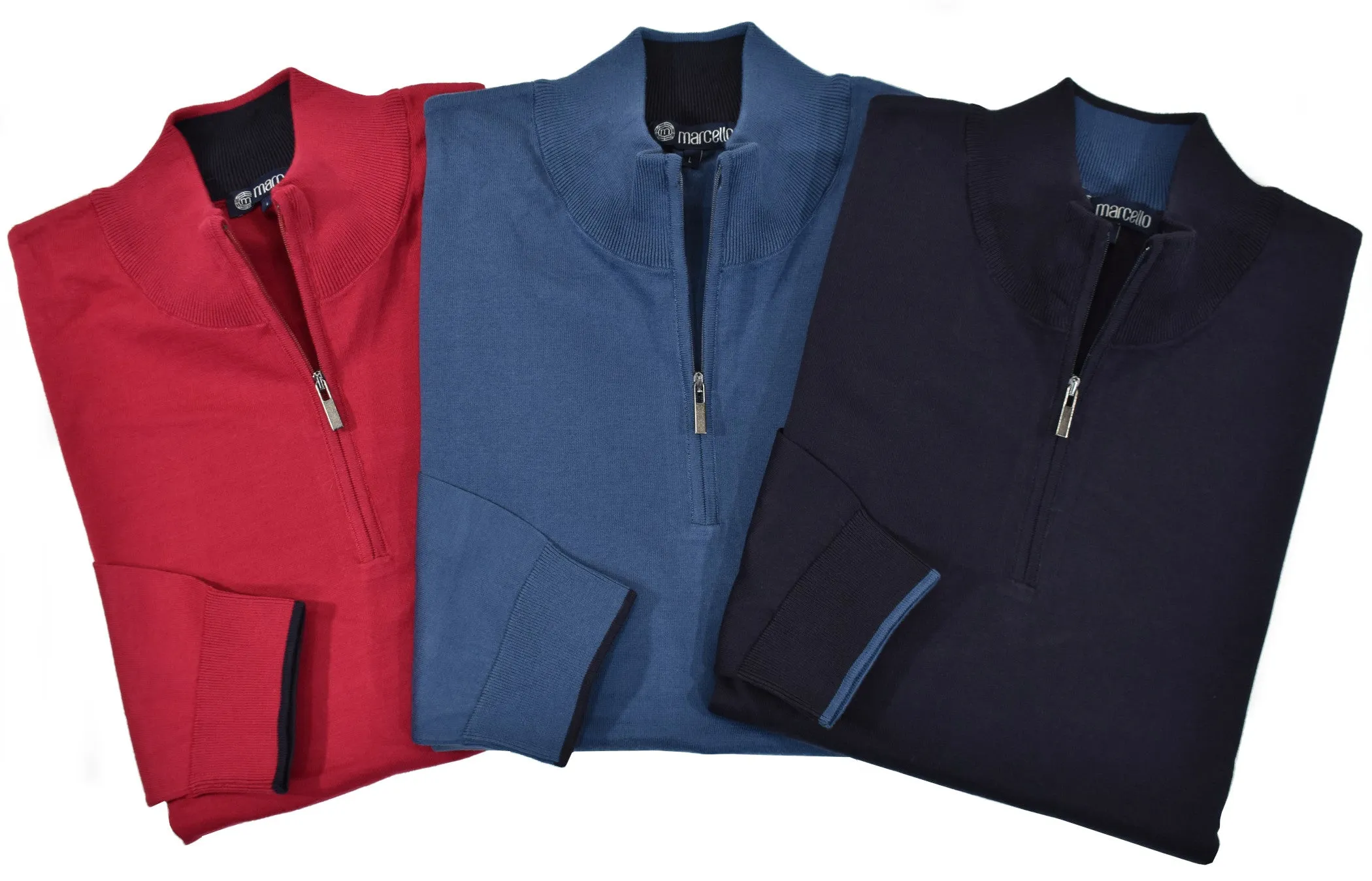 776M Chiari Cotton Zip Mock