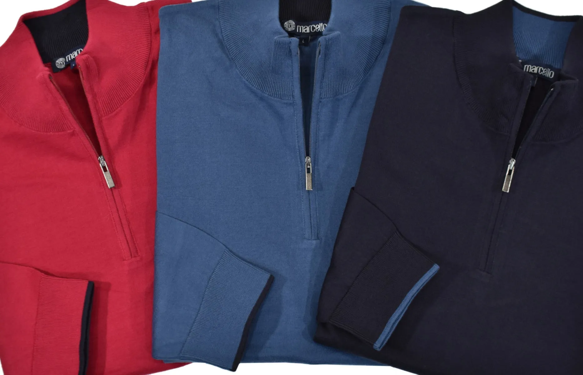 776M Chiari Cotton Zip Mock