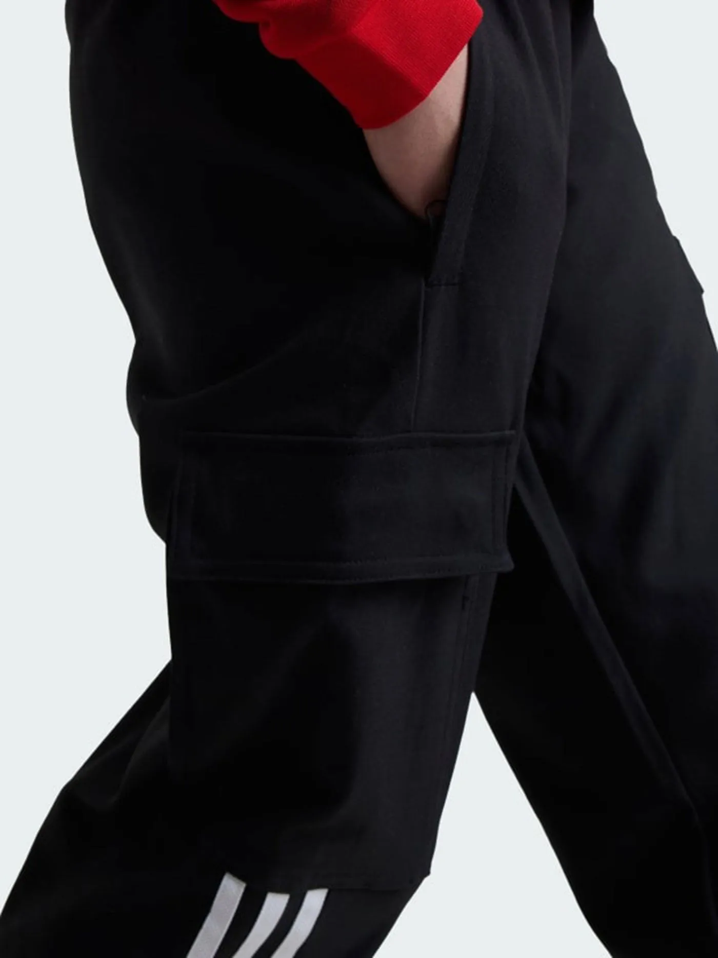 Adicolor 3 Stripes Black Cargo Pants (Girls 7-14)