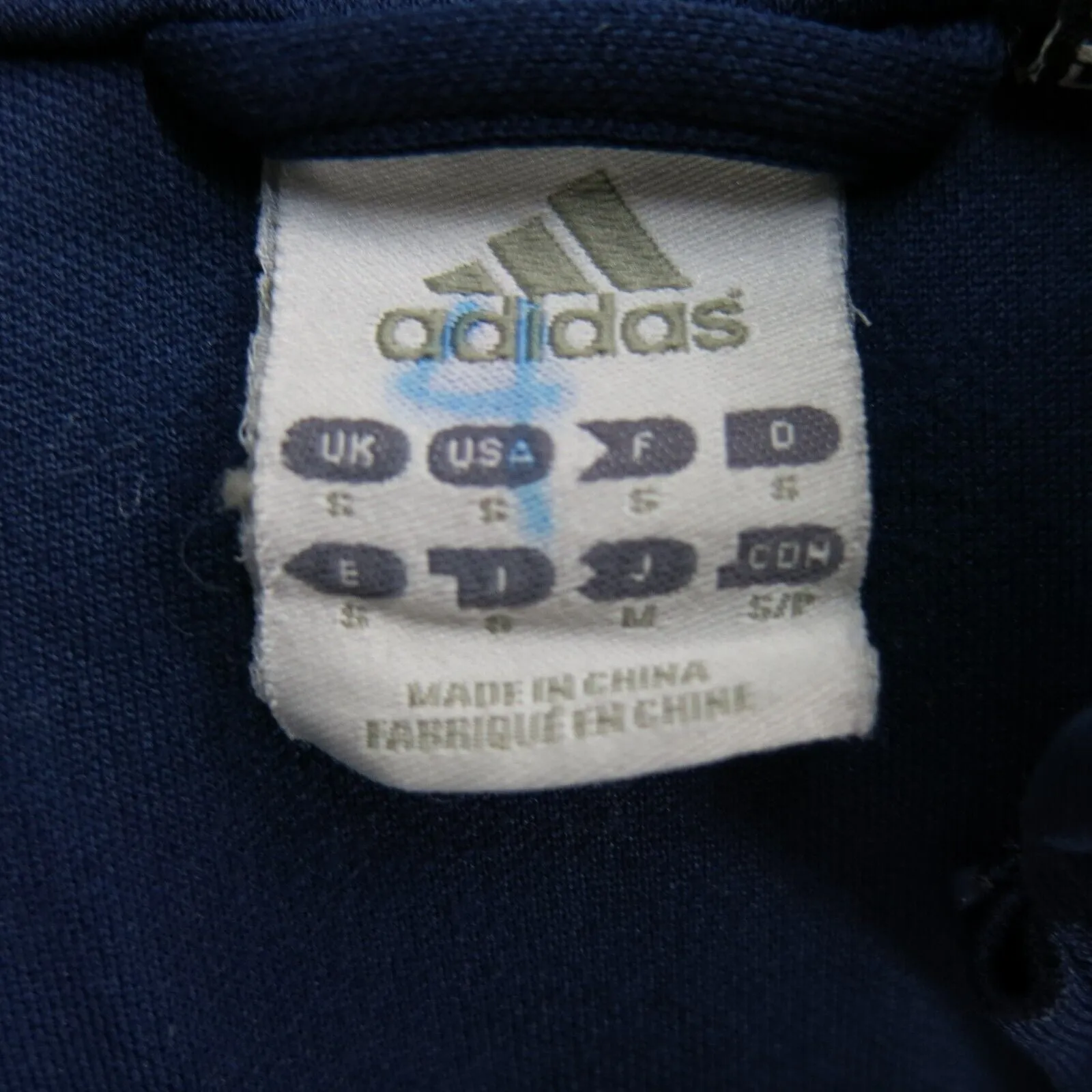 Adidas Womens Track Jacket Full Zip Up Calimalite Long Sleeve Logo Blue Size S