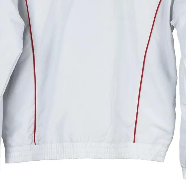 Age 12 Adidas Track Jacket - Medium White Polyester