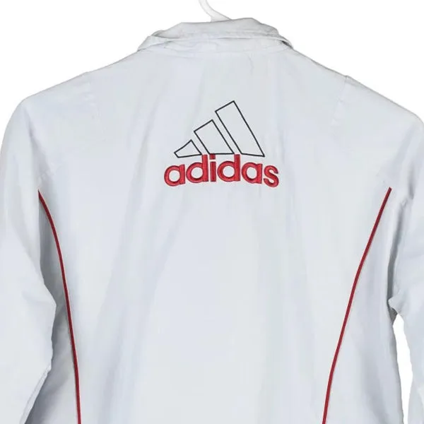 Age 12 Adidas Track Jacket - Medium White Polyester