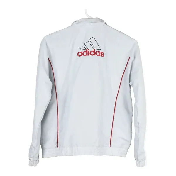 Age 12 Adidas Track Jacket - Medium White Polyester