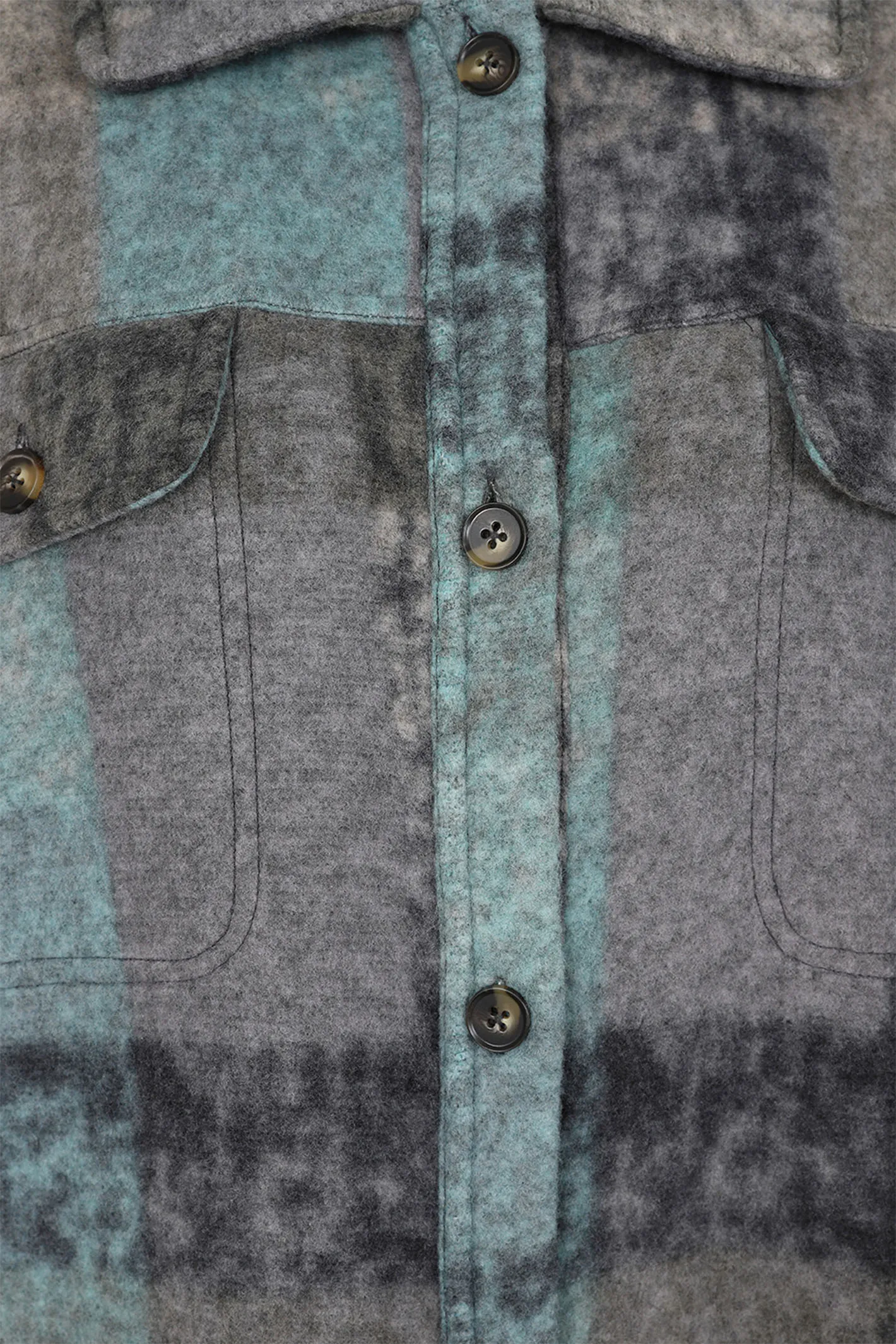 Alice Collins Elle Long Fleece Coat Charcoal 033A023