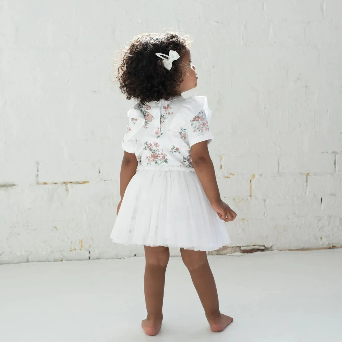 Aster & Oak Primrose Tutu Dress - White