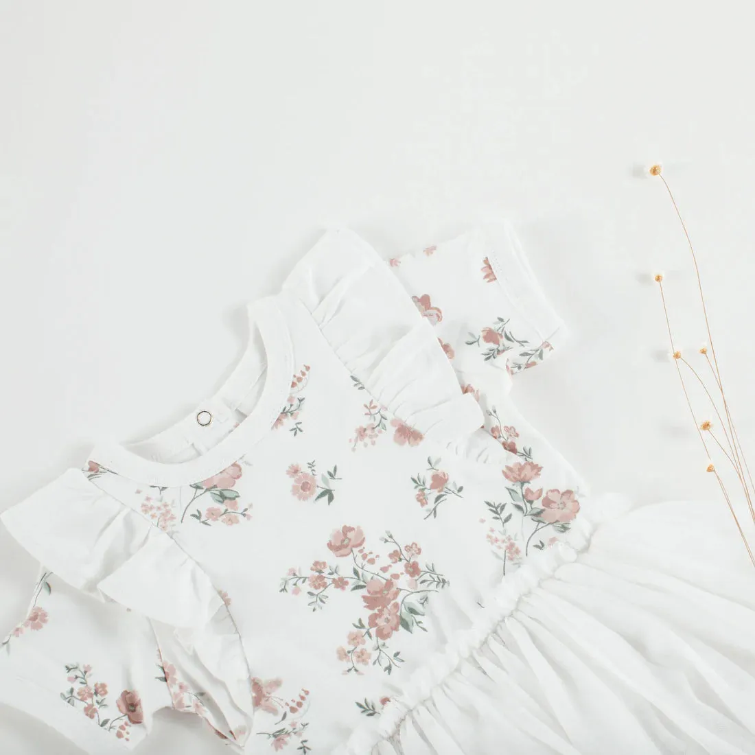 Aster & Oak Primrose Tutu Dress - White