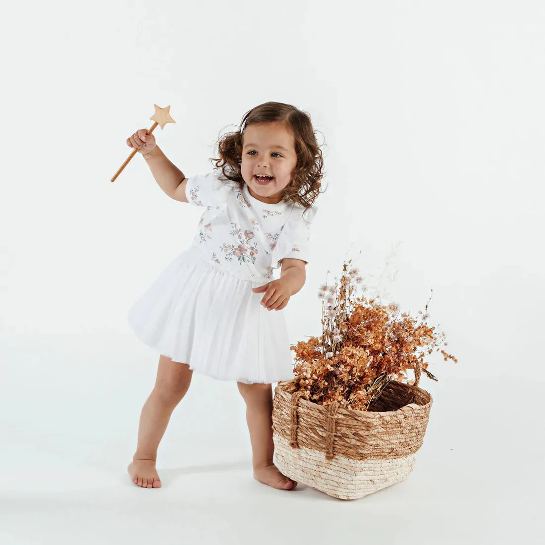Aster & Oak Primrose Tutu Dress - White