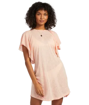 Billabong Out For Waves Dress-Soft N Peachy