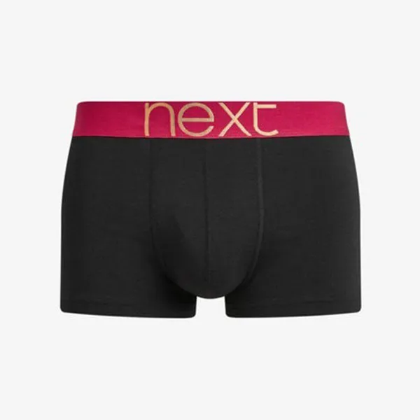 Black Bright Waisband Hipsters 4 Pack