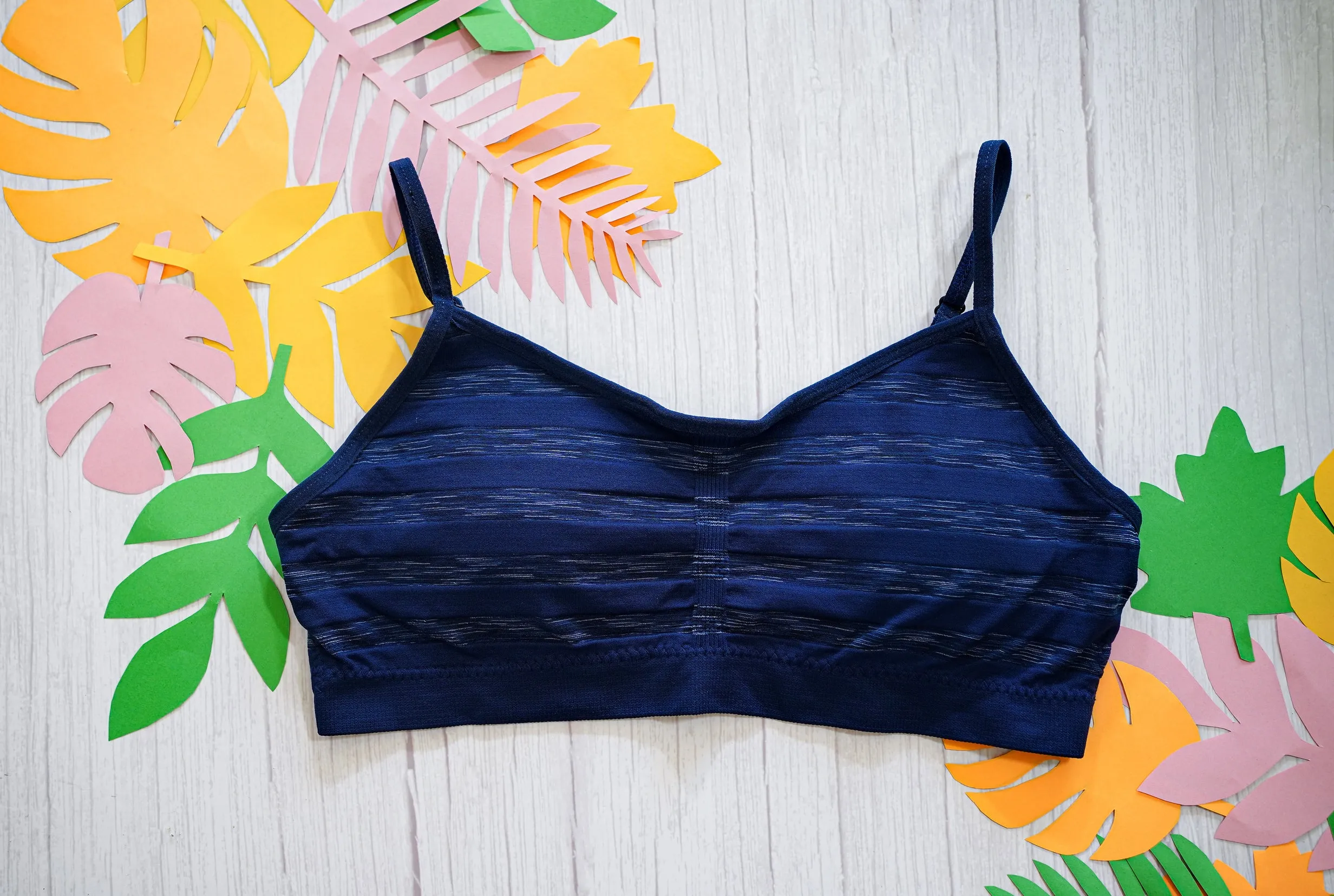 Blue Melange Baby Bra
