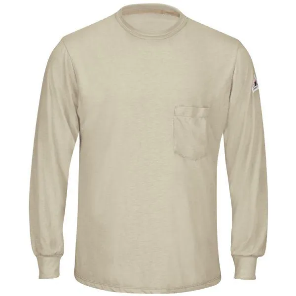 Bulwark Long Sleeve Khaki Lightweight Regular T-Shirt