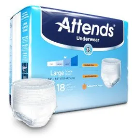 CA/72 - Attends Adult Extra Absorbency Protective Underwear Large 44" - 58"