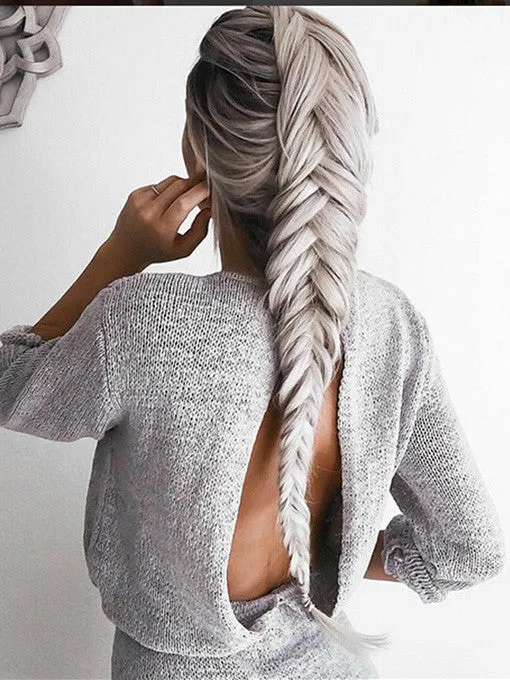 Callie Open Knit Back Dress