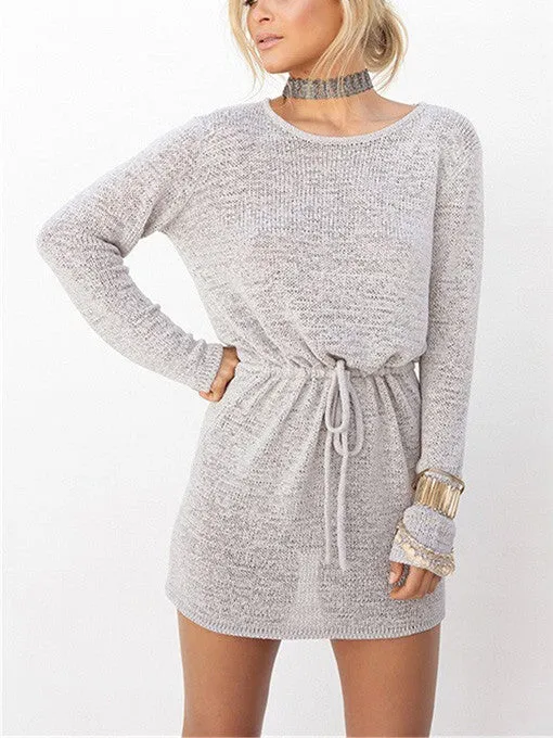 Callie Open Knit Back Dress