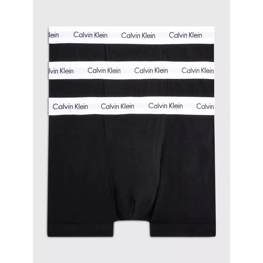 Calvin Klein 3 Pack Boxer Briefs Modern Cotton in Black