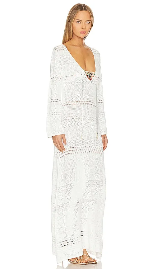 Camilla Knit Maxi Dress in White