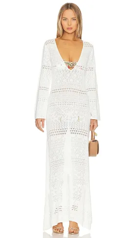 Camilla Knit Maxi Dress in White