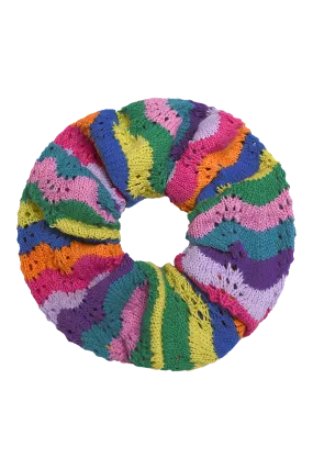 Carli Classic Pointelle Scrunchie