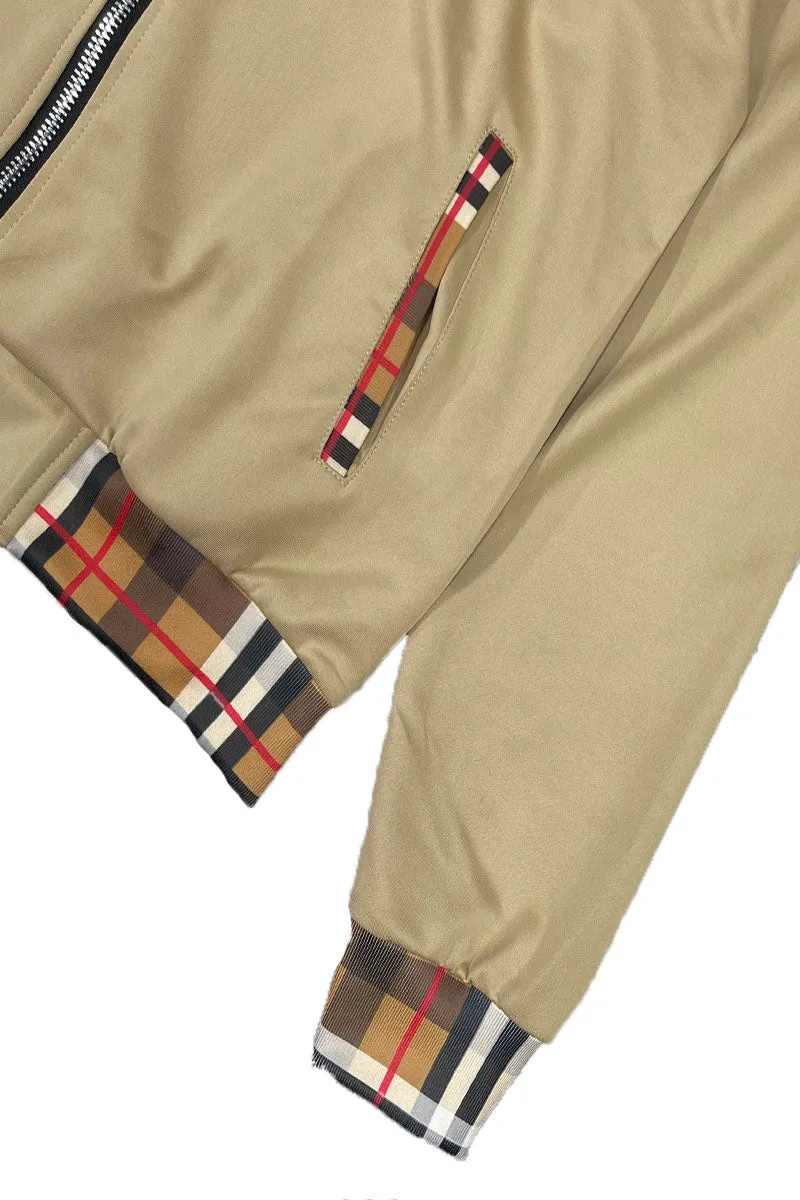Checkered Detail Track Jacket Set | BespokeBrothers®
