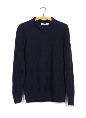 CHEVRON C/N  | Chevron Knit | Navy