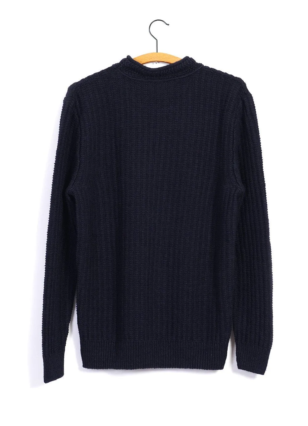 CHEVRON C/N  | Chevron Knit | Navy