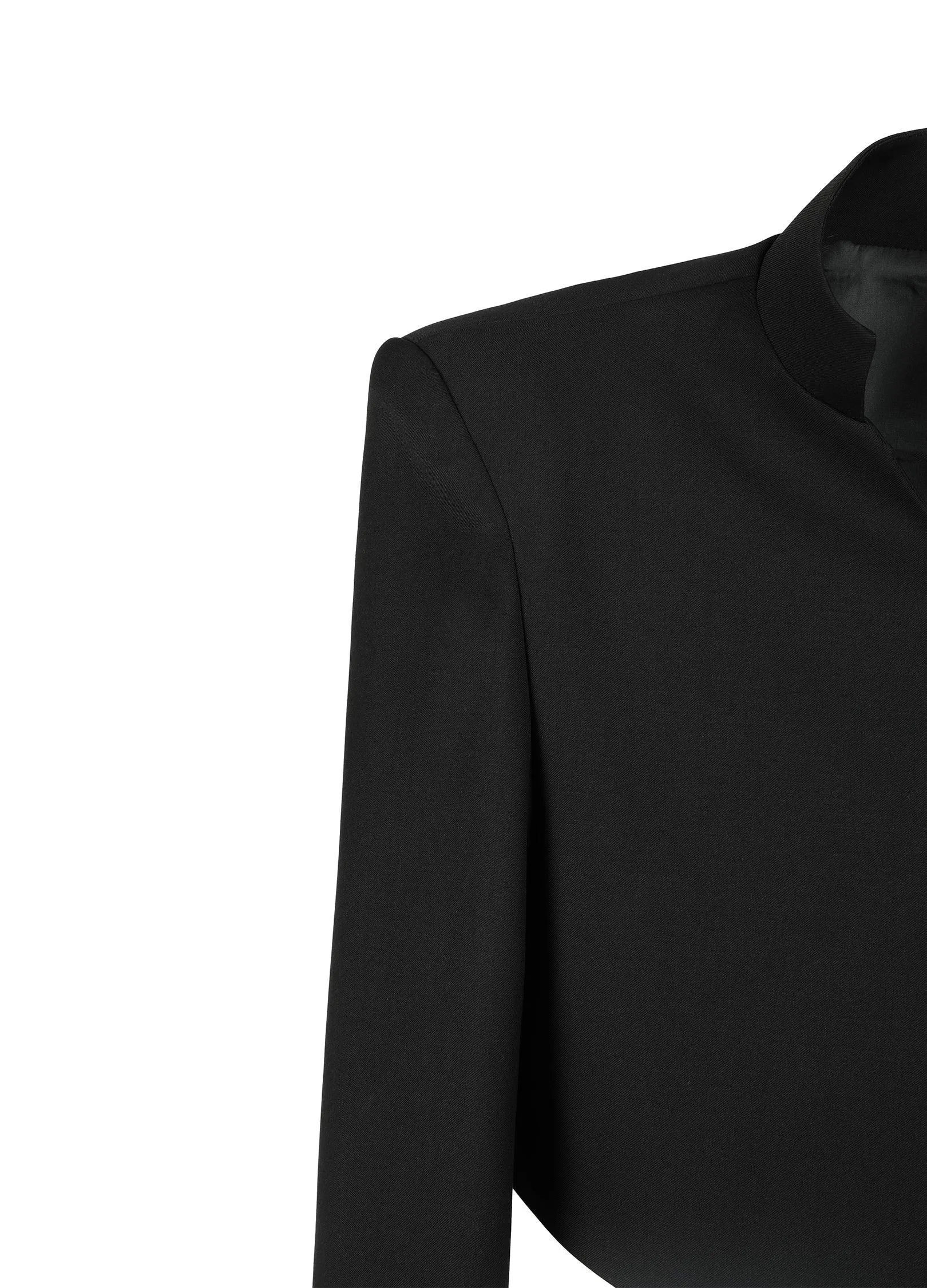 Chic V-Cut Cropped Blazer Jacket