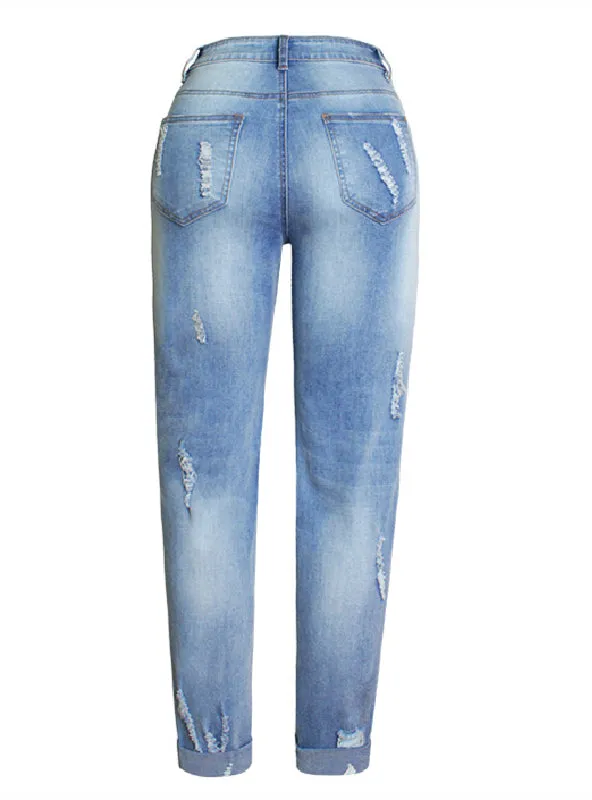 Colorful 3D Embroidery Jeans