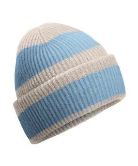 Colour block beanie | Natural Stone/Dusty Blue