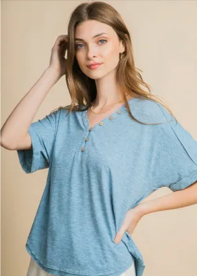 Contemporary Raw Edge  Knit Top