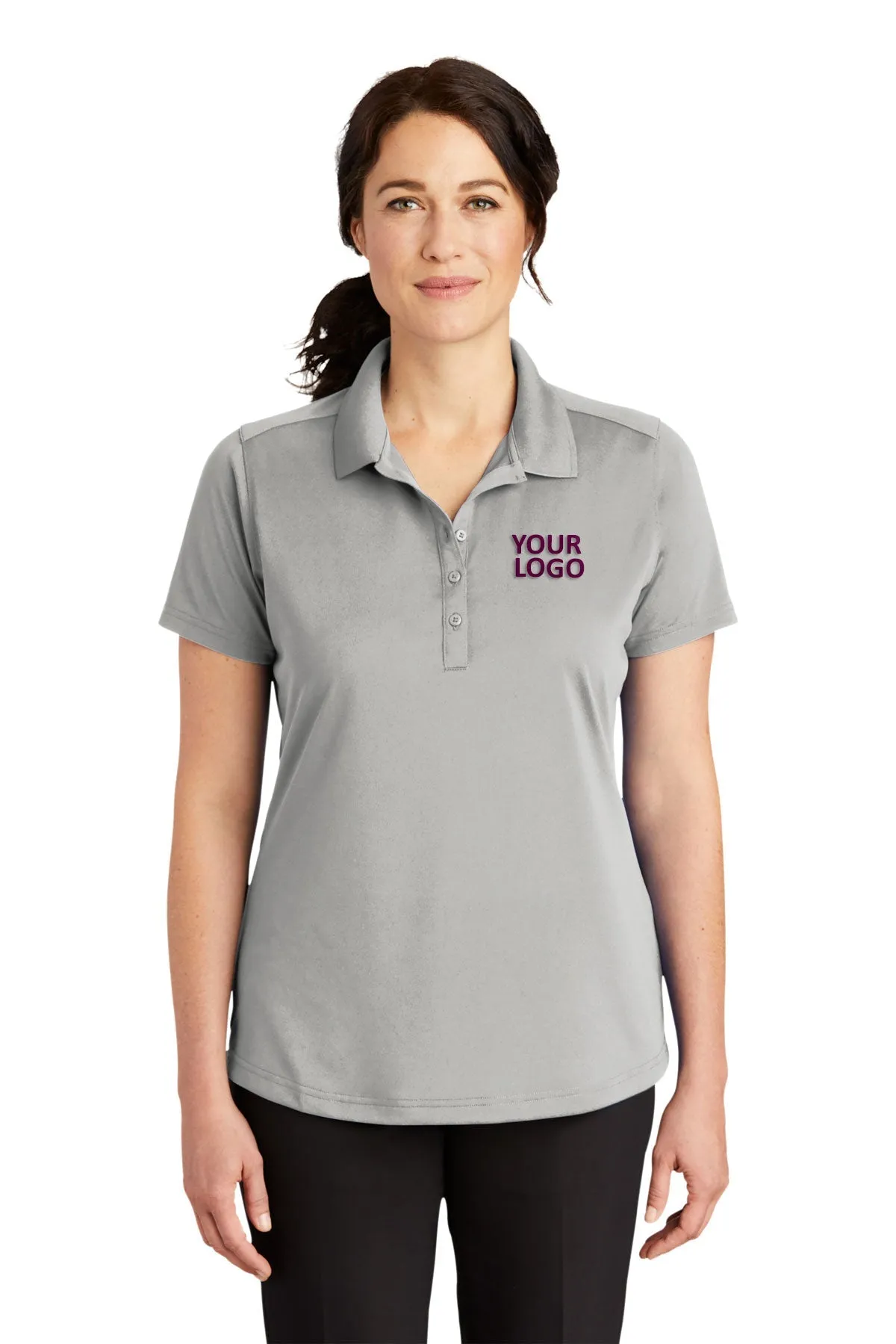 CornerStone Ladies Lightweight Polo, Light Grey