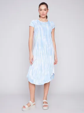 Cotton Slub Dress w/Short Sleeves