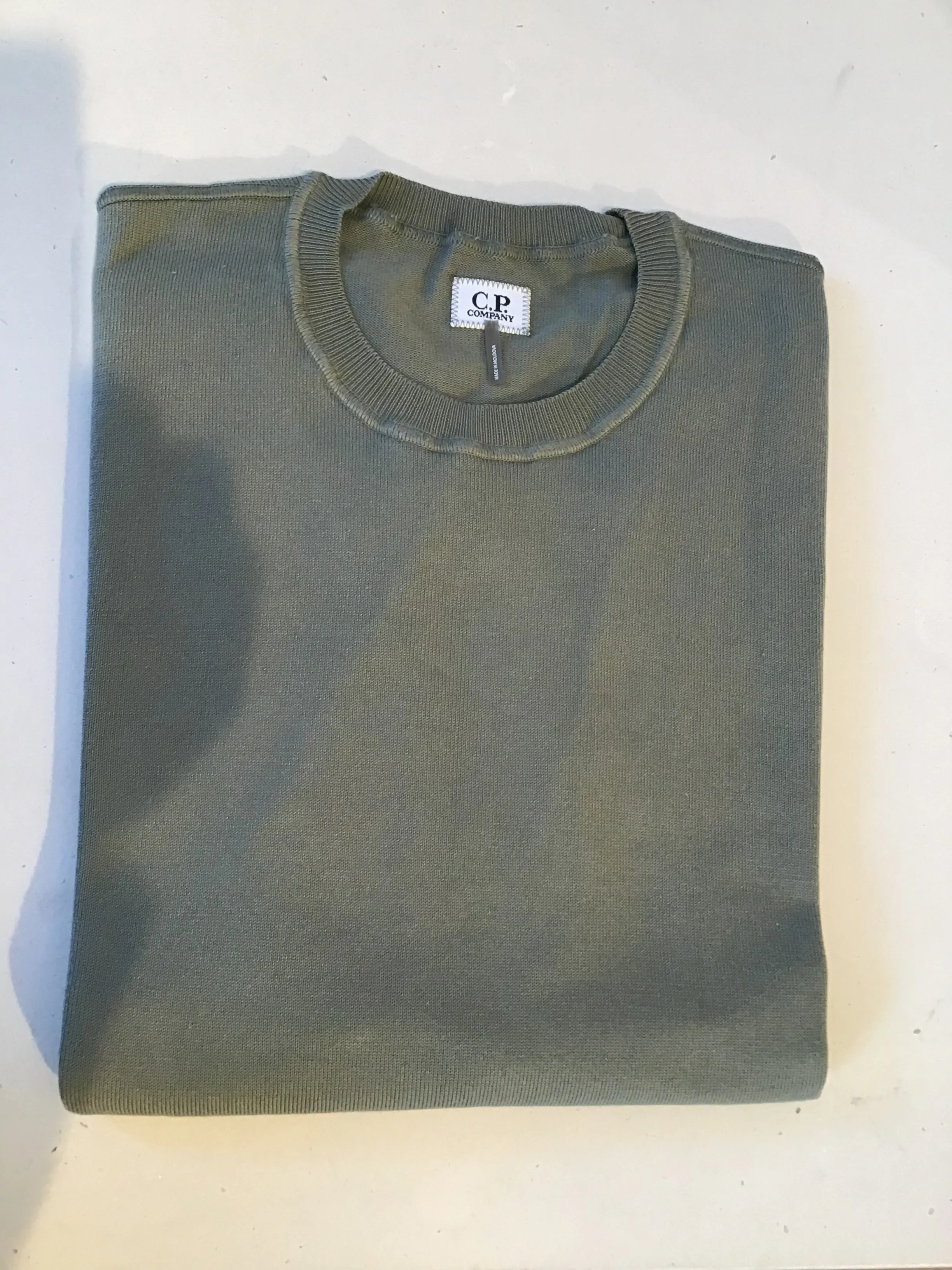 C.P. COMPANY Crew Knit Agave