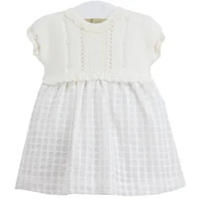 Cream Half Knit Dress